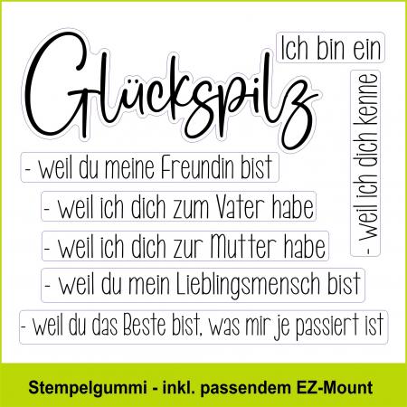 Ich bin ein Glückpilz - Stempelgummi